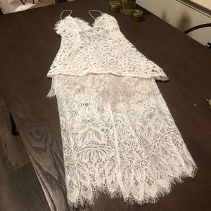 White lace dress